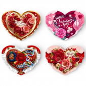 Валентинки 228 х177 мм. №2 (микс)