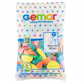 Шары воздушные "Gemar" 10" Macaron  (100шт). Микс цветов