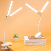 Настольная аккумуляторная LED лампа с сенсорным управлением 3 режима, гибкая  №868-2