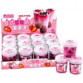 Слайм Bubble tea "Strawberry"