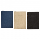 Блокнот А5 с интегральной бархатной обложой и ручкой, 120 лис.