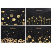 Папка-конверт с кнопкой А4 "Black Elegance"180 мкм.