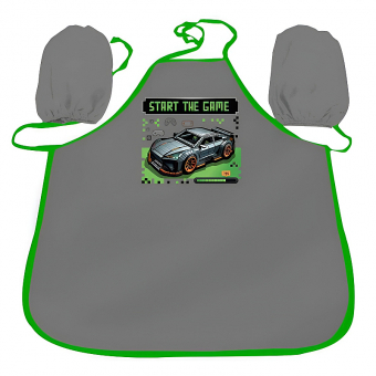 Купить Фартук для творчестве с нарукавниками "Supercar" оптом