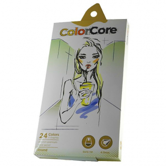 Купить Карандаши цветные 24цв.+1 графитный Marco «ColorCore» 3130/24 оптом