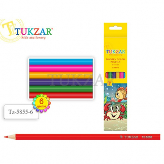 Купить Карандаши цветные 6 цветов «TZ5855-6» оптом