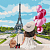 Купить Картина по номерам 40х40см "Гуляючи вулицями Парижа " без коробки оптом