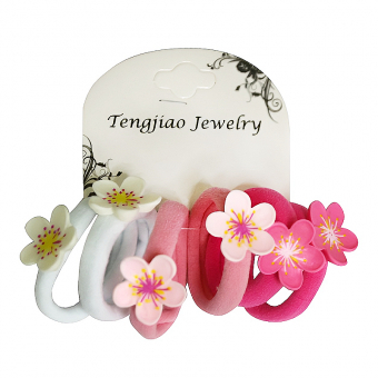 Купить Набор резинок для волос "Цветочек" 6 шт. №НГ-4 оптом