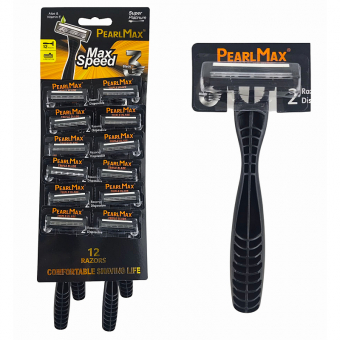 Купить Бритва мужская одноразовая на 3 лезвия "Pearl Max" оптом