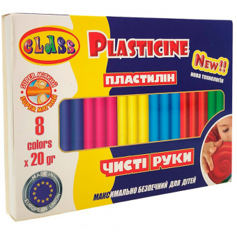 Купить Пластилин «Чистые руки MAXI» 8 цв., 160гр. ECO оптом