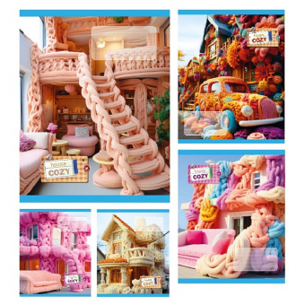 Купить Тетрадь 24 л. клетка «COZY» Тетрада  оптом