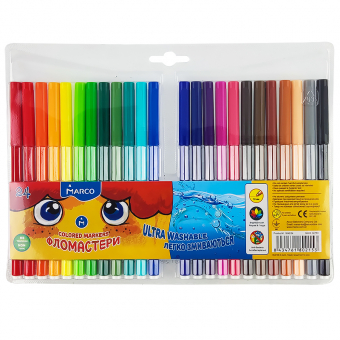 Купить Фломастеры Super Washable «Marco» 24цв. оптом