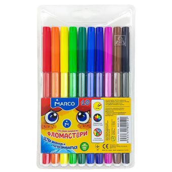 Купить Фломастеры Super Washable «Marco» 10цв. оптом